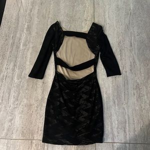 ALT B open back dress mini